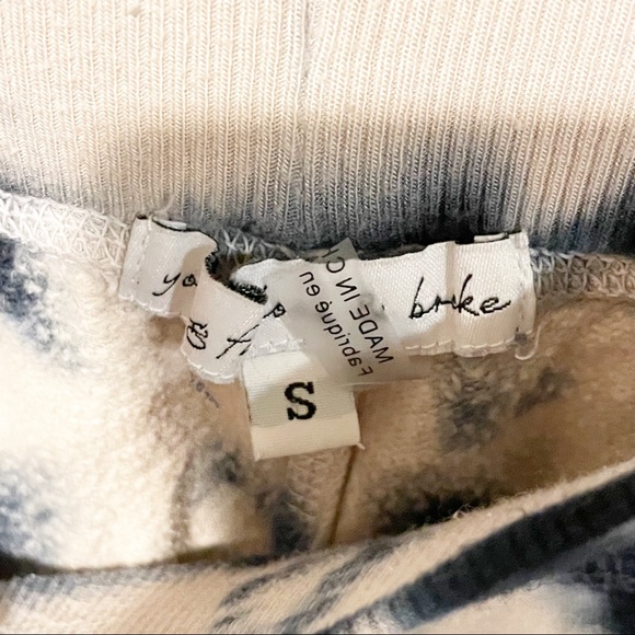 Young Fabulous Broke Size Small Blue Tie Dye Pull on Sweatpants Lounge - Picture 3 of 4